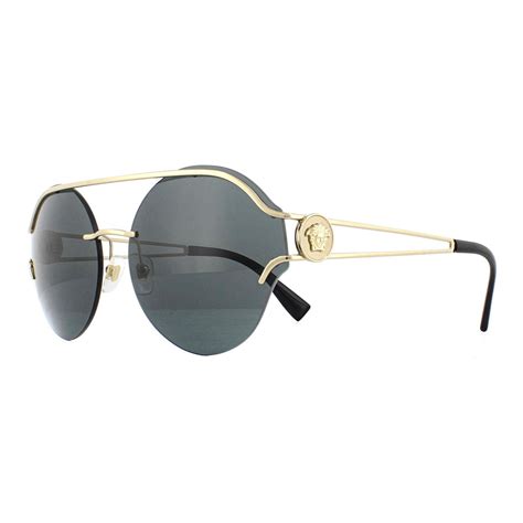 versace 2184|Versace Dark Grey Mirror Green Round Sunglasses .